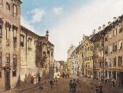 Domenico Quaglio The Residenzstrabe in front of the Max-Joseph-Platz in the year 1826 USA oil painting artist